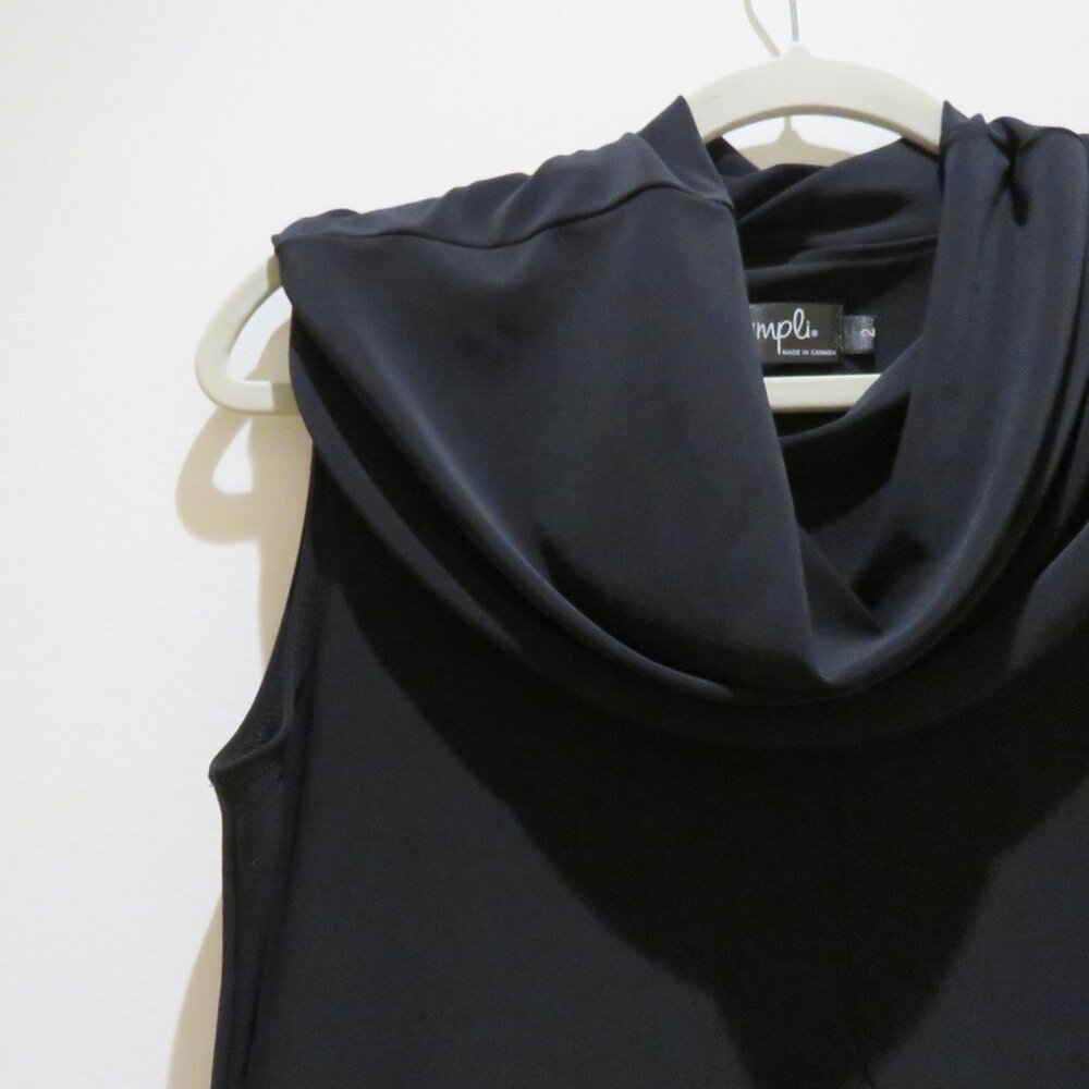 SYMPLI Sleeveless Dream Dress Black Bubble Hem Lantern Lagenlook Minimalist NWT - Picture 6 of 15